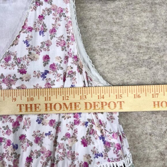 Love Shack Fancy X Target Camille Pink Floral Tiered Midi Dress XS Cottagecore - Picture 9 of 16